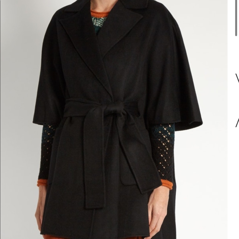 NWT DVF Belted Cape coat w/sleeves (XS/S/SP) - Picture 6 of 15